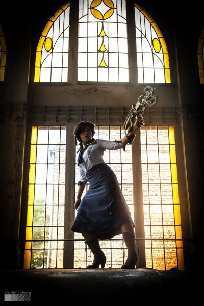 Kairi in Cosplayland jako Elizabeth z Bioshock Infinite
